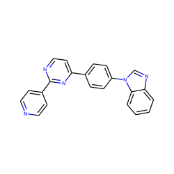 c1ccc2c(c1)ncn2-c1ccc(-c2ccnc(-c3ccncc3)n2)cc1 ZINC000001390304