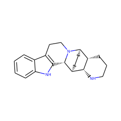 c1ccc2c3c([nH]c2c1)[C@H]1[C@H]2CC[C@H]([C@@H]4CCCN[C@H]24)N1CC3 ZINC000001657911