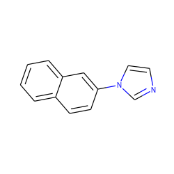 c1ccc2cc(-n3ccnc3)ccc2c1 ZINC000013674480