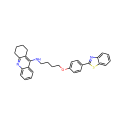 c1ccc2sc(-c3ccc(OCCCCNc4c5c(nc6ccccc46)CCCC5)cc3)nc2c1 ZINC000084603638