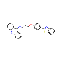 c1ccc2sc(-c3ccc(OCCCNc4c5c(nc6ccccc46)CCCC5)cc3)nc2c1 ZINC000084603634