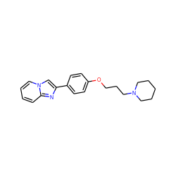 c1ccn2cc(-c3ccc(OCCCN4CCCCC4)cc3)nc2c1 ZINC000013489849