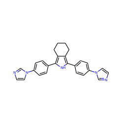 c1cn(-c2ccc(-c3[nH]c(-c4ccc(-n5ccnc5)cc4)c4c3CCCC4)cc2)cn1 ZINC000013835373