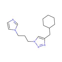 c1cn(CCCn2cc(CC3CCCCC3)nn2)cn1 ZINC000066114246