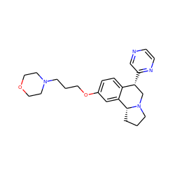 c1cnc([C@@H]2CN3CCC[C@@H]3c3cc(OCCCN4CCOCC4)ccc32)cn1 ZINC000028903481