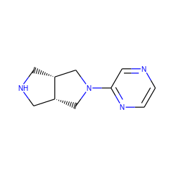 c1cnc(N2C[C@@H]3CNC[C@@H]3C2)cn1 ZINC000073224007