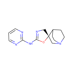 c1cnc(NC2=NC[C@@]3(CN4CCC3CC4)O2)nc1 ZINC001772647988