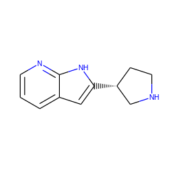 c1cnc2[nH]c([C@@H]3CCNC3)cc2c1 ZINC000029130681