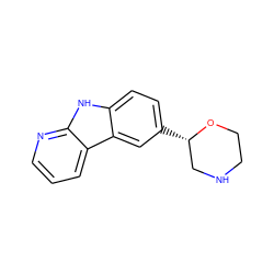 c1cnc2[nH]c3ccc([C@H]4CNCCO4)cc3c2c1 ZINC000205122551