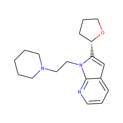 c1cnc2c(c1)cc([C@@H]1CCCO1)n2CCN1CCCCC1 ZINC000019347183