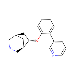 c1cncc(-c2ccccc2O[C@H]2C[C@@H]3CNC[C@H]2C3)c1 ZINC000058538037