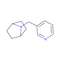 c1cncc(CN2C3CCC2CC3)c1 ZINC000013474753