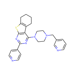 c1cncc(CN2CCN(c3nc(-c4ccncc4)nc4sc5c(c34)CCCC5)CC2)c1 ZINC000223666987