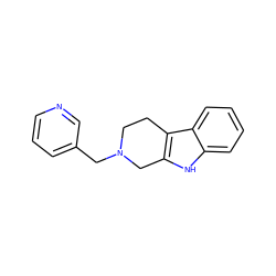 c1cncc(CN2CCc3c([nH]c4ccccc34)C2)c1 ZINC000000207510