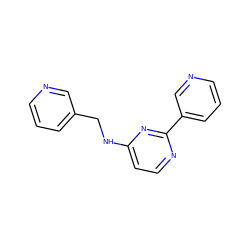 c1cncc(CNc2ccnc(-c3cccnc3)n2)c1 ZINC000004258435