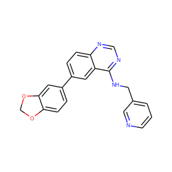 c1cncc(CNc2ncnc3ccc(-c4ccc5c(c4)OCO5)cc23)c1 ZINC000036380623