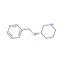 c1cncc(CO[C@H]2CCCNC2)c1 ZINC000019089240