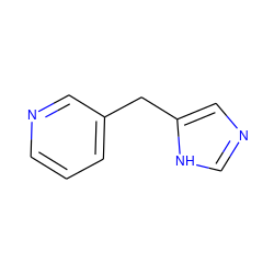 c1cncc(Cc2cnc[nH]2)c1 ZINC000013560683