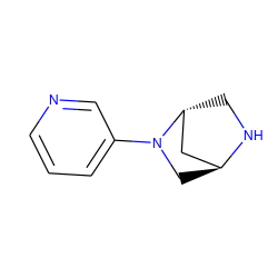 c1cncc(N2C[C@H]3C[C@H]2CN3)c1 ZINC000100215404