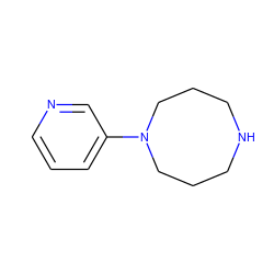 c1cncc(N2CCCNCCC2)c1 ZINC000013704017