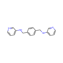 c1cncc(NCc2ccc(CNc3cccnc3)cc2)c1 ZINC000169446082