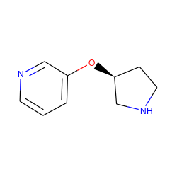 c1cncc(O[C@H]2CCNC2)c1 ZINC000003932135