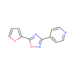 c1coc(-c2nc(-c3ccncc3)no2)c1 ZINC000000078856