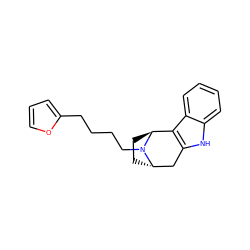 c1coc(CCCCN2[C@H]3CC[C@H]2c2c([nH]c4ccccc24)C3)c1 ZINC000100753596