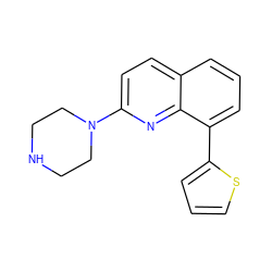 c1csc(-c2cccc3ccc(N4CCNCC4)nc23)c1 ZINC000024894365