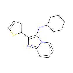 c1csc(-c2nc3ccccn3c2NC2CCCCC2)c1 ZINC000000319823