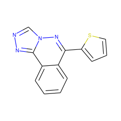 c1csc(-c2nn3cnnc3c3ccccc23)c1 ZINC000001016321