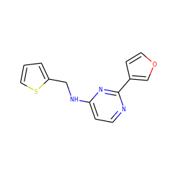 c1csc(CNc2ccnc(-c3ccoc3)n2)c1 ZINC000004266347