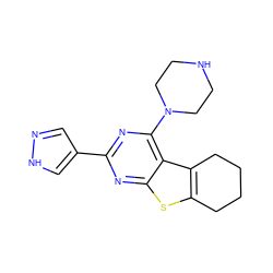 c1n[nH]cc1-c1nc(N2CCNCC2)c2c3c(sc2n1)CCCC3 ZINC000223691883