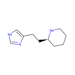 c1nc(CC[C@@H]2CCCCN2)c[nH]1 ZINC000013530278