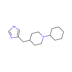 c1nc(CC2CCN(C3CCCCC3)CC2)c[nH]1 ZINC000013612853