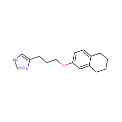 c1nc(CCCOc2ccc3c(c2)CCCC3)c[nH]1 ZINC000013814635