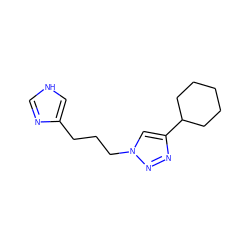 c1nc(CCCn2cc(C3CCCCC3)nn2)c[nH]1 ZINC000066114214