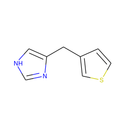 c1nc(Cc2ccsc2)c[nH]1 ZINC000013862256