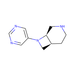 c1ncc(N2C[C@@H]3CCNC[C@@H]32)cn1 ZINC000035080313